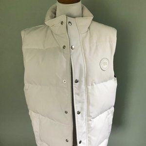 Canada Goose White Down Vest, size Small